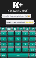 برنامه‌نما Teal Keyboard Theme عکس از صفحه
