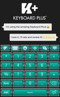 Teal Keyboard Theme screenshot 1