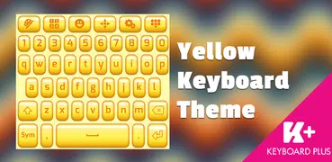 Amarillo tema del teclado