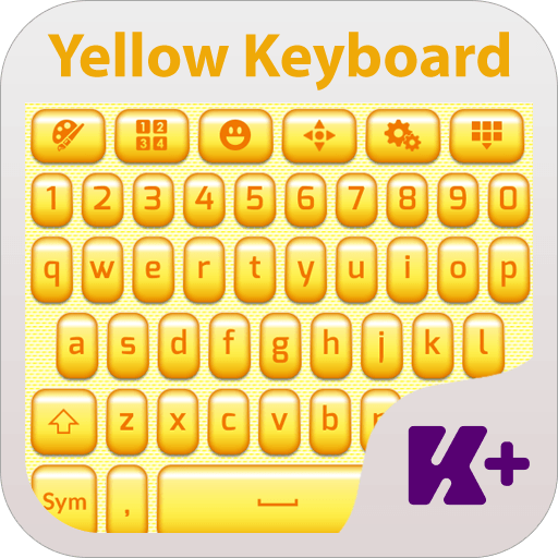 Amarillo tema del teclado