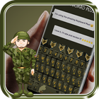 Green Army Camouflage Keyboard আইকন