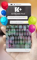 Color Cute Bubbles Keyboard Affiche