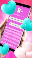 Free Pink Love Keyboard Affiche