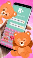 Cute Teddy 🐻  Bear Keyboard syot layar 1