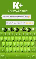 Green Lizard Keyboard poster