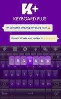 Purple Dust Keyboard Affiche
