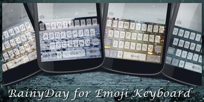 RainyDay for Emoji Keyboard الملصق