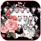 Rose skull Keyboard theme icon