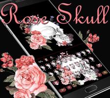 Rose skull Keyboard theme poster