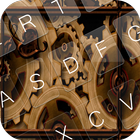 Steampunk Keyboard Theme Emoji ícone