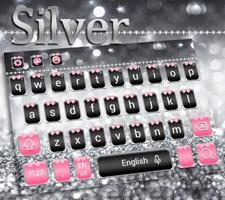 Argent arc clavier theme Silver Bow Affiche