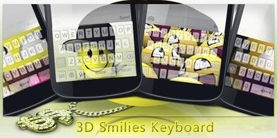 3D Smilies Keyboard Affiche