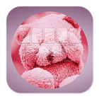 Teddy Bear Pink Keyboard icône