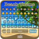 Beach Emoji Keyboard Theme APK