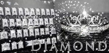 Glitter Diamond Keyboard Theme Diamond Tiara