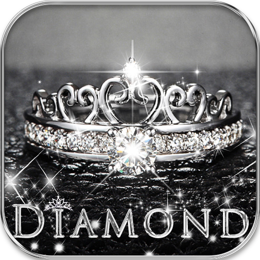 Glitter Diamond Keyboard Theme Diamond Tiara