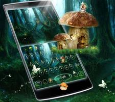 Forêt de fées clavier Affiche