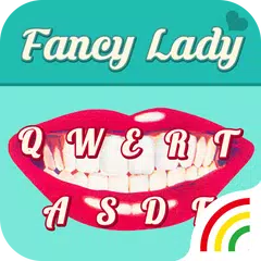 Fancy Lady Kiss Keyboard Theme