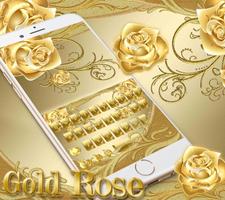 Ouro rosa teclado tema Cartaz