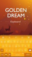 Poster Gold RainbowKeyboard Theme