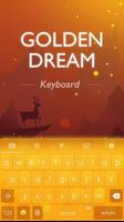 Gold RainbowKeyboard Theme постер