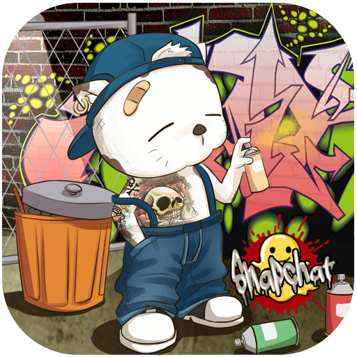 Graffiti Thema Cool Cartoon