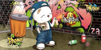 theme Graffiti mát Cartoon ảnh chụp màn hình 3