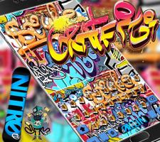 Graffiti Wall Keyboard theme poster