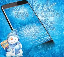 Ice Frozen Keyboard theme پوسٹر