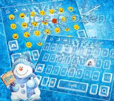 Hielo congelado teclado tema captura de pantalla 1