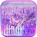 Lilas lavande Clavier thème APK
