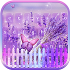 Lilac Lavender Keyboard theme ikon