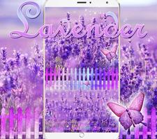 Lilac Lavender Keyboard theme penulis hantaran
