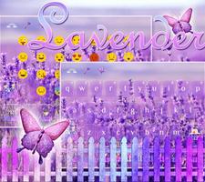 Lilac Lavender Keyboard theme syot layar 1