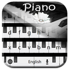 经典钢琴键盘主题 八分音符钢琴块主题 图标