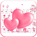 ROSE PINK LOVE HEART Live Wallpaper Theme APK