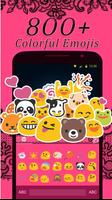Pinklace Keyboard Theme syot layar 1