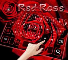 برنامه‌نما Romantic rose Keyboard theme عکس از صفحه