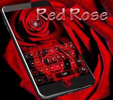 برنامه‌نما Romantic rose Keyboard theme عکس از صفحه