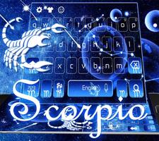Scorpion Zodiac clavier Thème Affiche