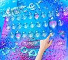 Regen Wasser Tastatur Thema Screenshot 3