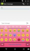 Emoji Keyboard - Macaron Pink Screenshot 1