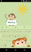 Poster Emoji Keyboard-Monkey