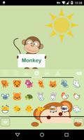 Emoji Keyboard-Monkey imagem de tela 1