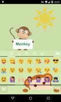 Emoji Keyboard-Monkey تصوير الشاشة 2