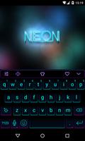 Emoji Keyboard-Neon الملصق