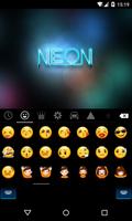 Emoji Keyboard-Neon تصوير الشاشة 1