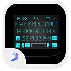 Emoji Keyboard - Neon Blue APK download