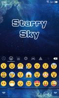 Emoji Keyboard-Starry Sky capture d'écran 1