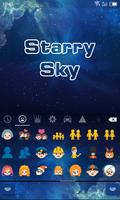 Emoji Keyboard-Starry Sky screenshot 2